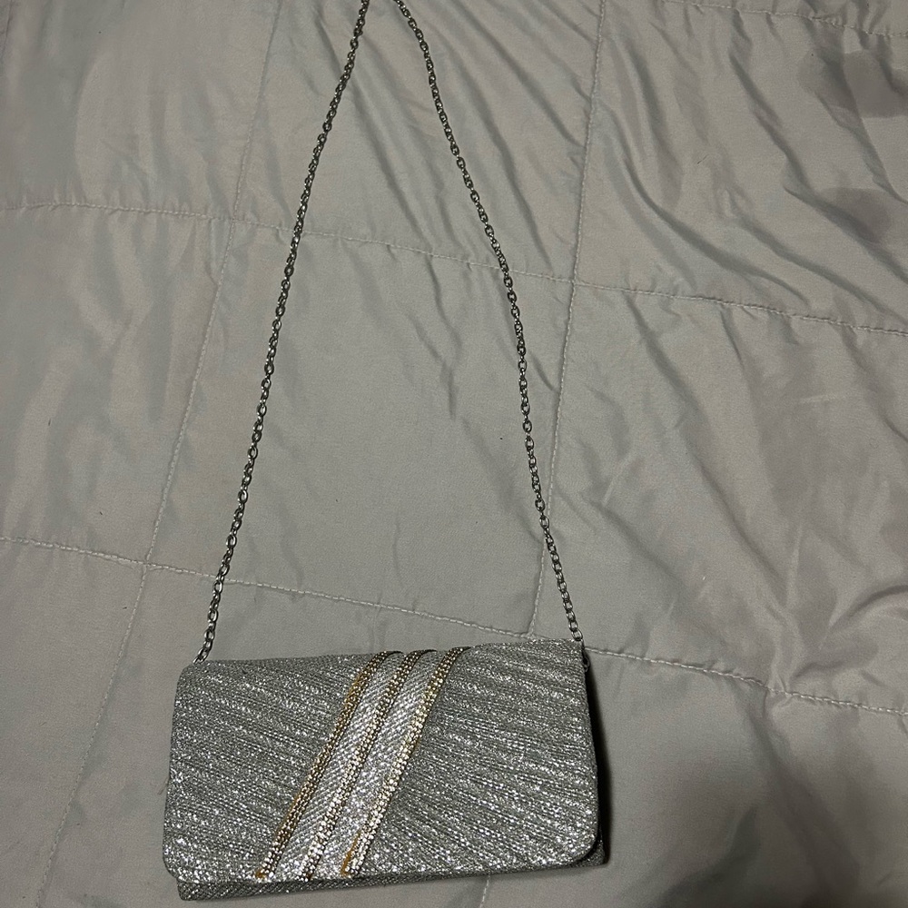 Silver Clutch Bag